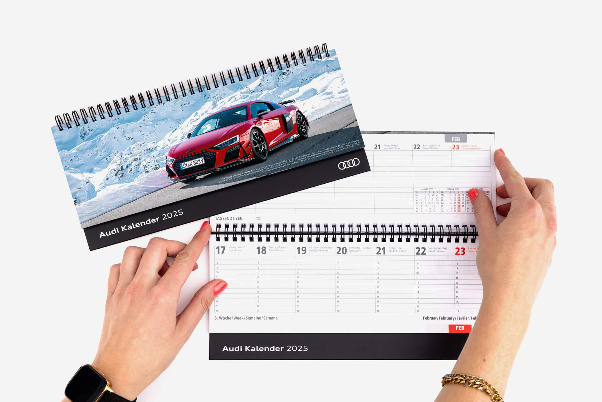 Audi Tischplaner 2026, ohne Firmenlogo – Bild 2