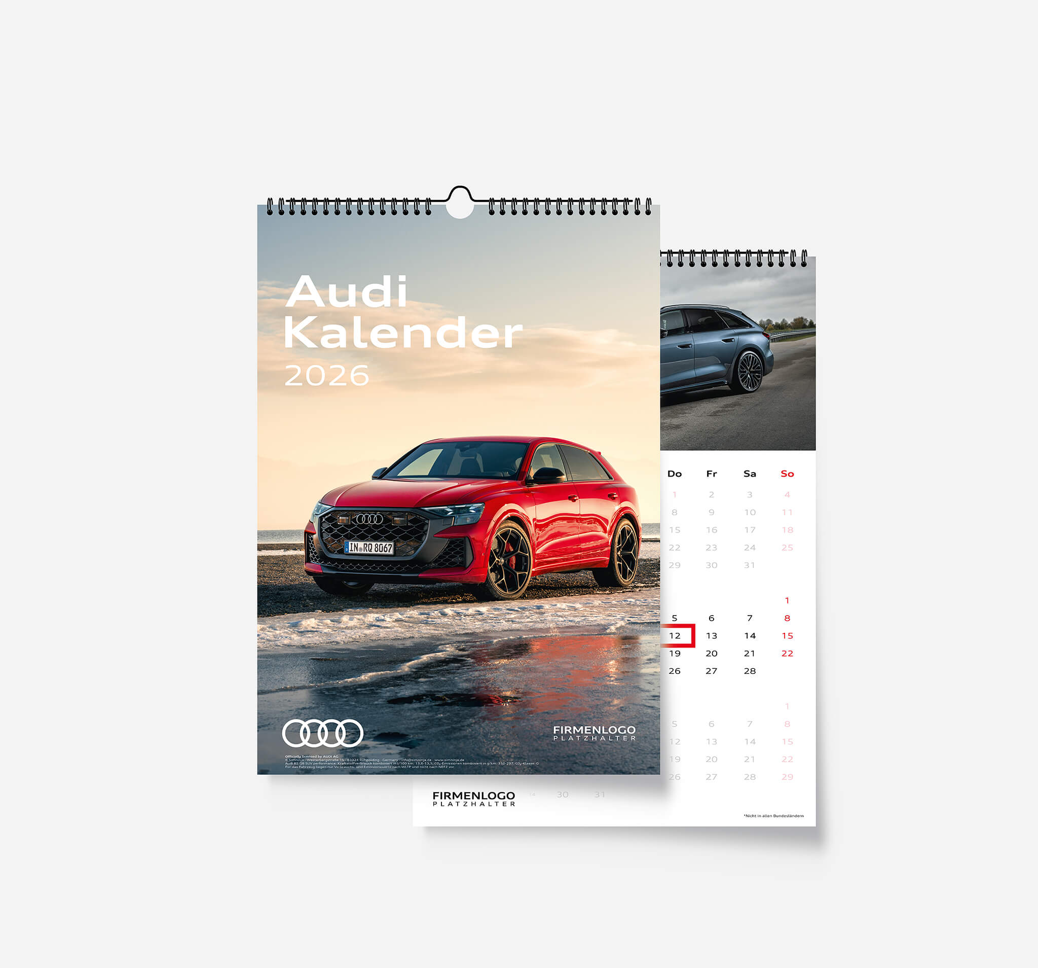 Audi 3-Monatskalender 2026, DIN A3