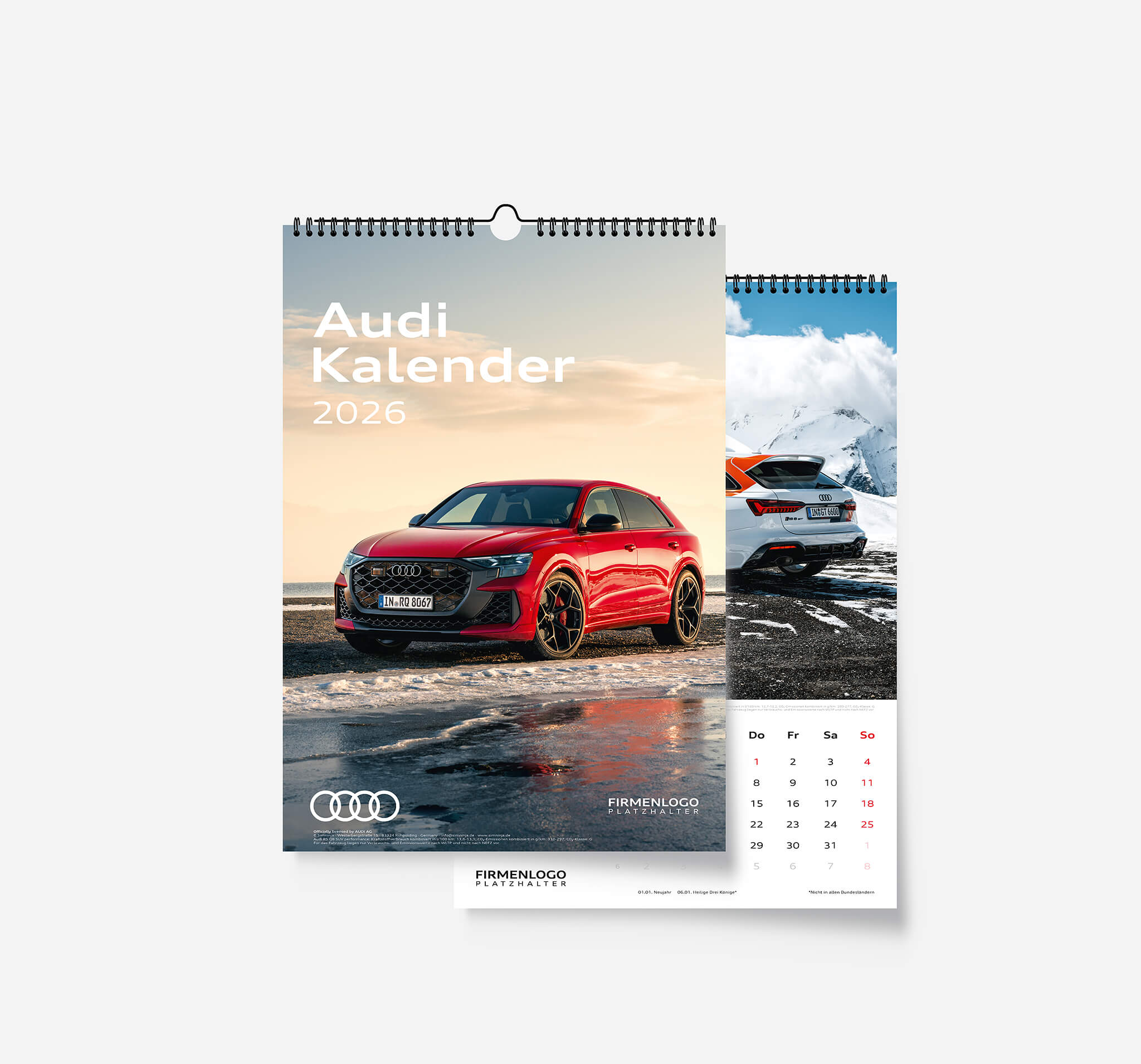 Audi Kalender 2026, DIN A3