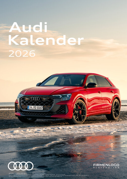 Audi-Kalender_A3-2026-Cover-Firmenlogo