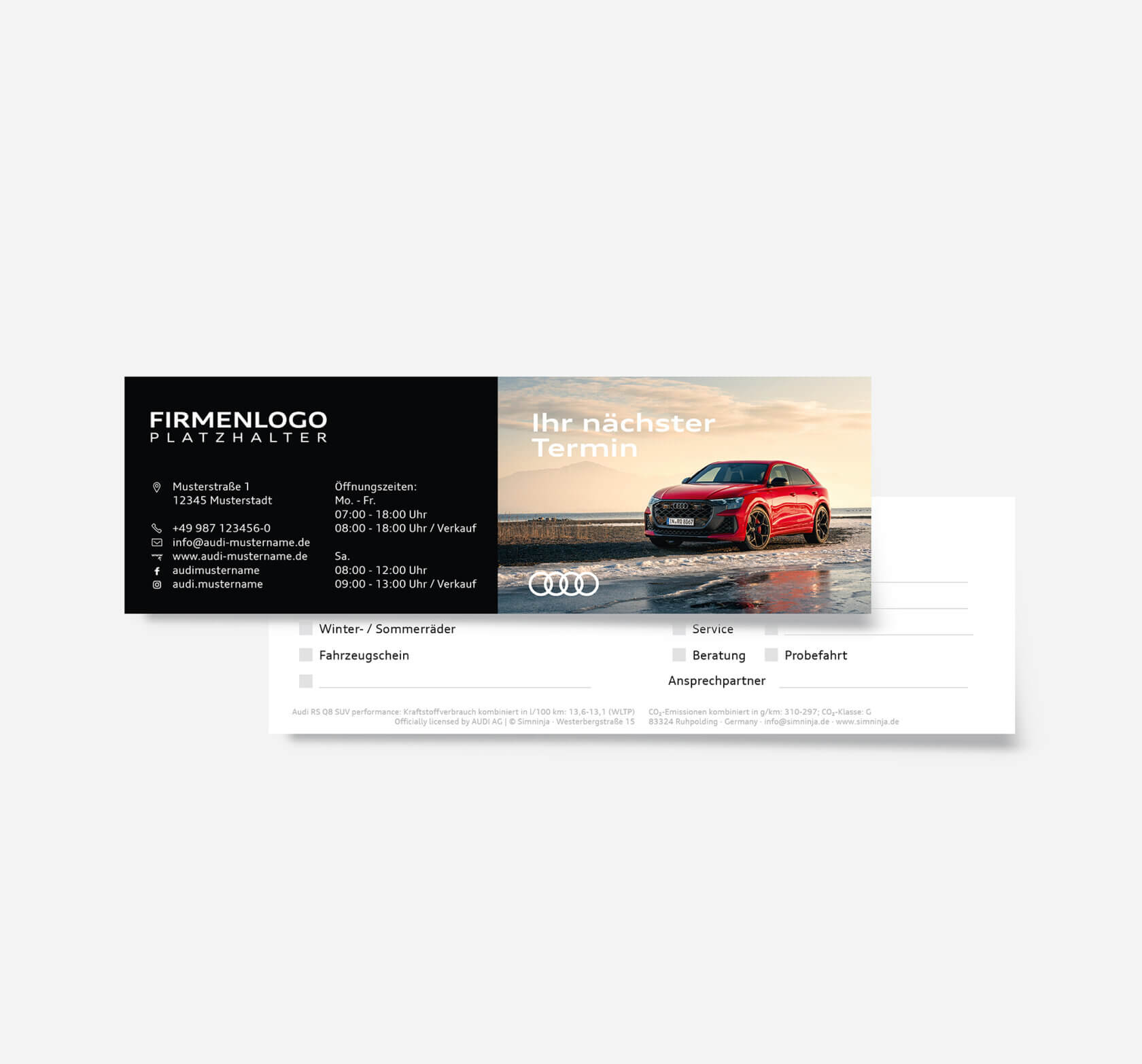 Audi Terminkarte